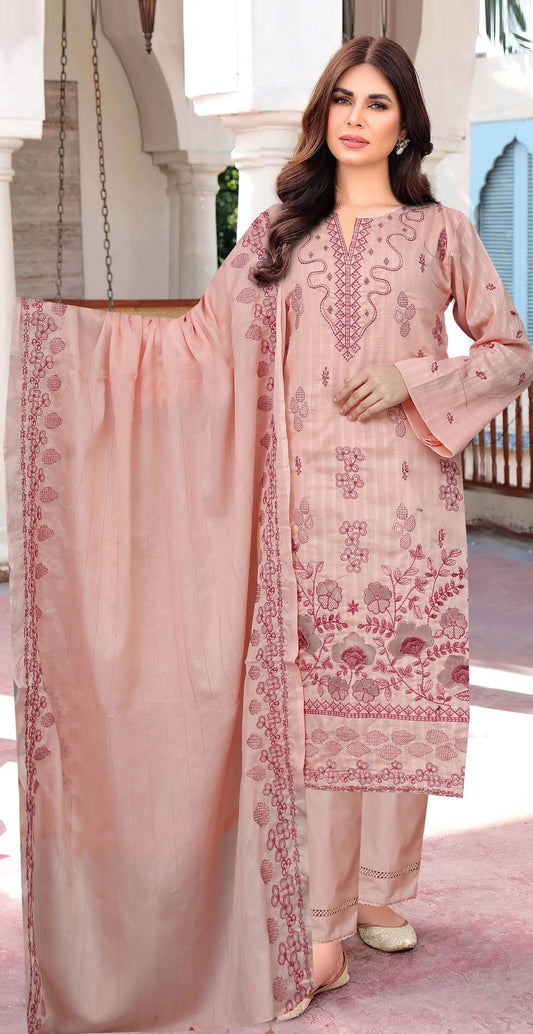 UK By Singhar – Embroidered Unstitched 3 Piece Suit (Vol-1515)