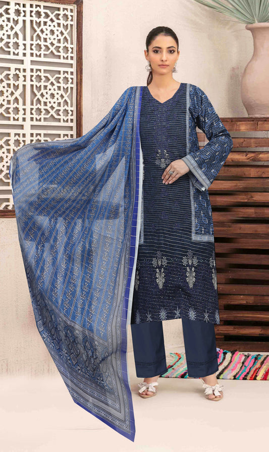 UK By Diya – Embroidered Unstitched 3 Piece