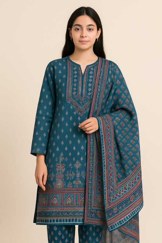 Saya 2-Piece Lawn Suit (Shirt + Printed Dupatta)