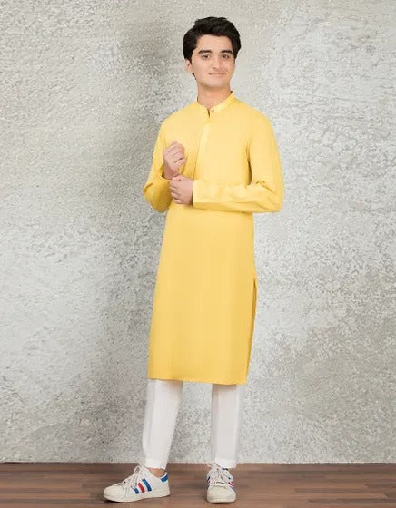 Classic Fit Casual Cut Kurta For Men