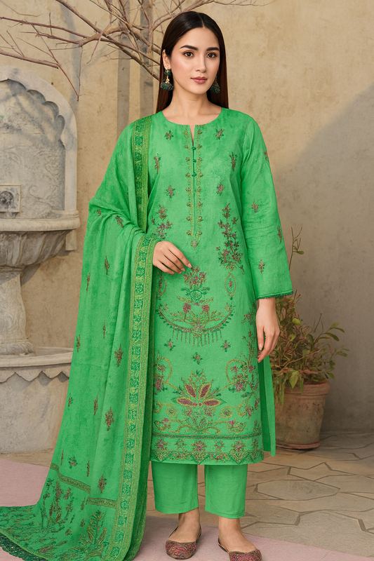 Sawan By Bareeze Embroidery – Unstitched 3 Piece Suit