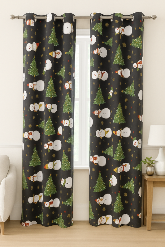 Black Curtain 10 Rings High & Export Quality