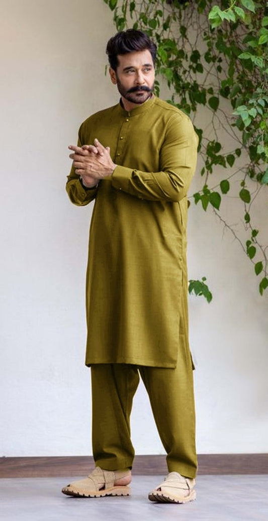 Gul Ahmed Men’s Giza Moon Cotton Unstitched Suit