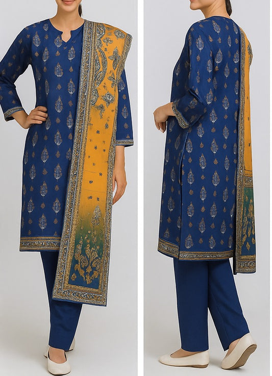 Edenrobe 3-Piece Stitched Lawn Suit – Elegant Everyday Wear