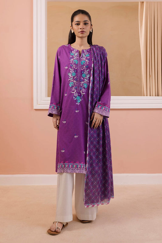 Zellbury Embroidered Kurta and Dupatta