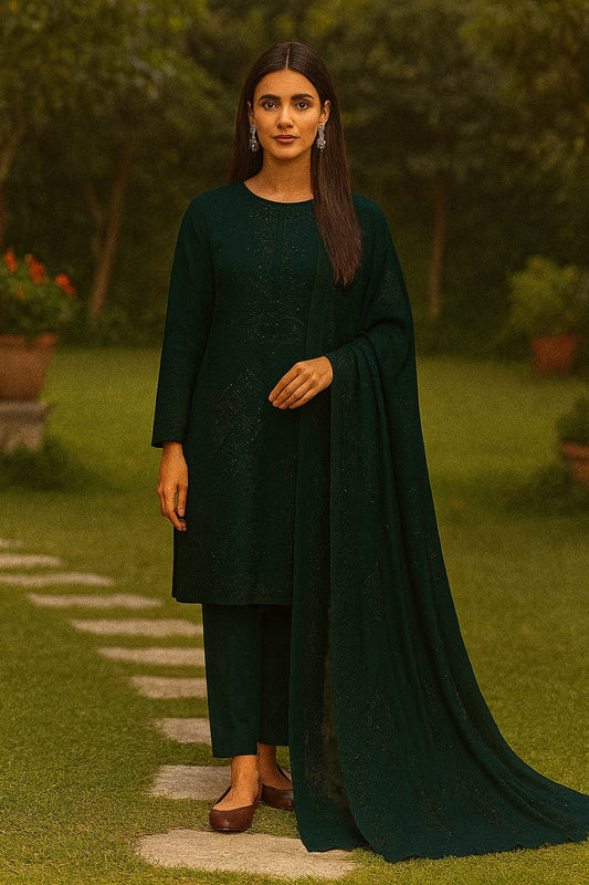 Shifa By Bareeze Embroidery – Unstitched 3 Piece Suit