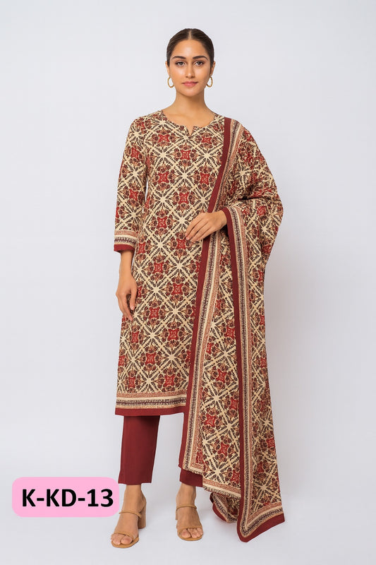 Kayseria Khaddar 3-Piece Unstitched