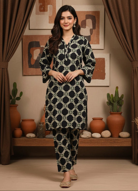 Khaddar Stitch Shirt Trouser – Premium Winter Wear
