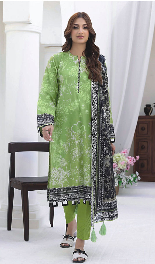 Lakhany by LSM Fabrics – 3 Piece Unstitched Lawn Suit ( Vol. 3 )