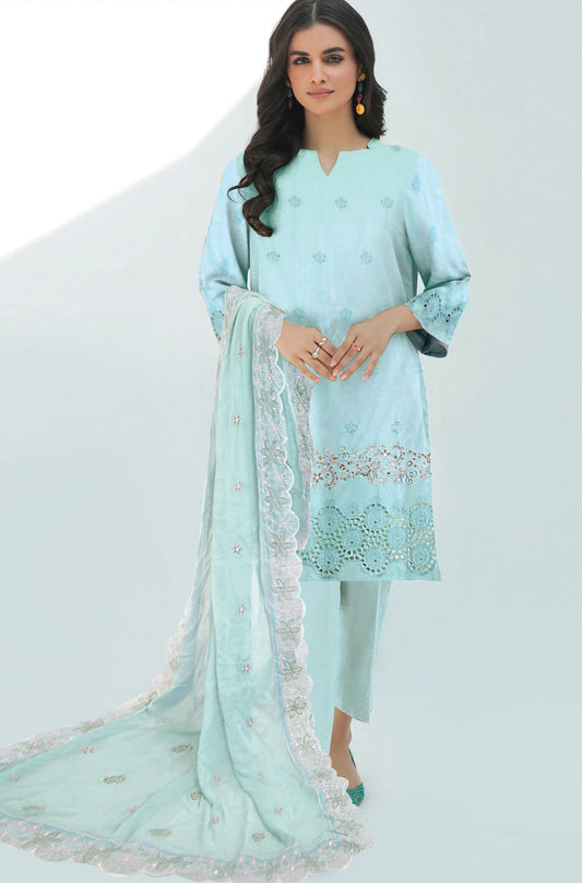 UK By Nora – Embroidered Unstitched 3 Piece