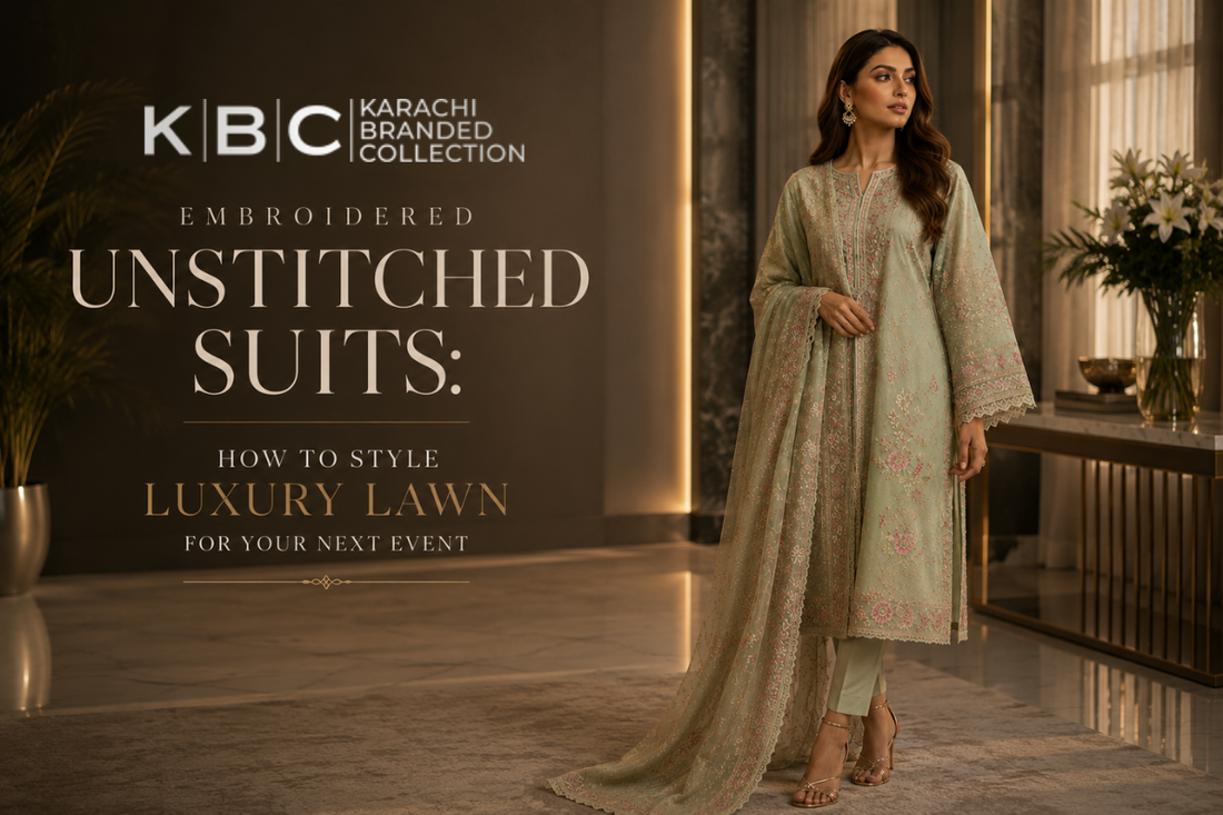 Embroidered Unstitched Suits: How to Style Luxury Lawn for Your Next Event
