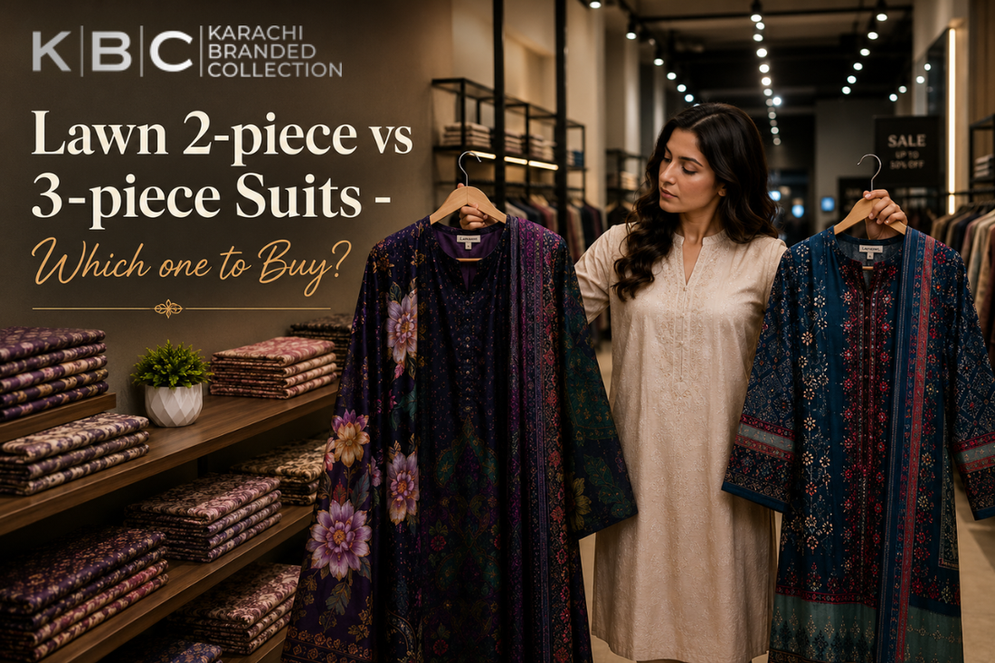 Lawn 2-Piece Vs 3-Piece Suits - Which One to Buy?