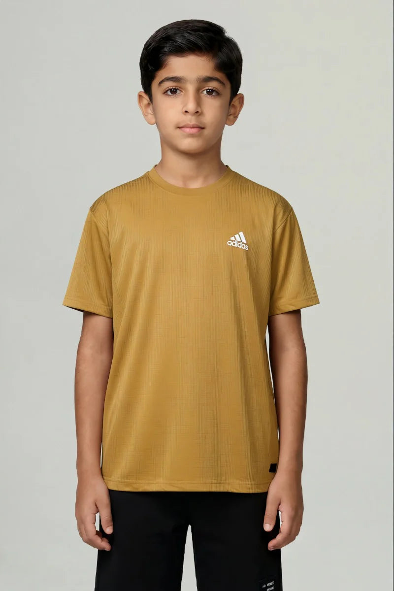 Adidas - Boys Classic Crew Neck T-Shirt (Mustard Gold)