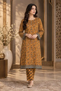 Women's Premium Stitched 2-Piece Suit (Amber Brown)