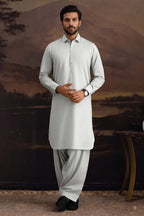 Premium Men's Unstitched Cotton Fabric Suit (Soft Sage)
