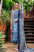 Jade Urbane Vol: 04 Classic Lawn Collection 3-Piece Unstitched Suit (Slate Blue)
