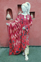 Aryana By KBC Fashion - 3PC Unstitched Printed Lawn Suit (Dark Pink)