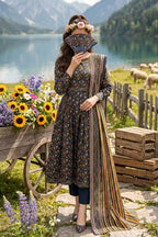 Almeerah - Nelofir Bloom 3PC Unstitched Printed Lawn Suit (Steel Horizon)