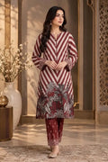 Roshaan by kbc fashion Stitched 2-Piece Suit (Crimson Red)