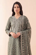 Sapphire By KBC - 3PC Unstitched Digital Printed Lawn Suit (Pale Sage)