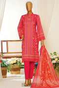 MTJ Unstitched 3-Piece Lawn Collection (Fuchsia)
