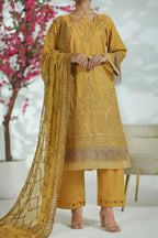 Prestige Stitched 3-Piece Formal Suit Set (Mustard Yellow)