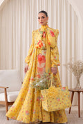 Gul Rang By Bareezé – 3-Piece Unstiched Printed Classic Lawn (Yellow)
