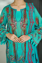 Mehrun by KBC Fashion Unstitched 3-Piece Lawn Collection (Sea Green)