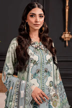 Jade Urbane Vol: 04 Classic Lawn Collection 3-Piece Unstitched Suit (Pistachio Green)