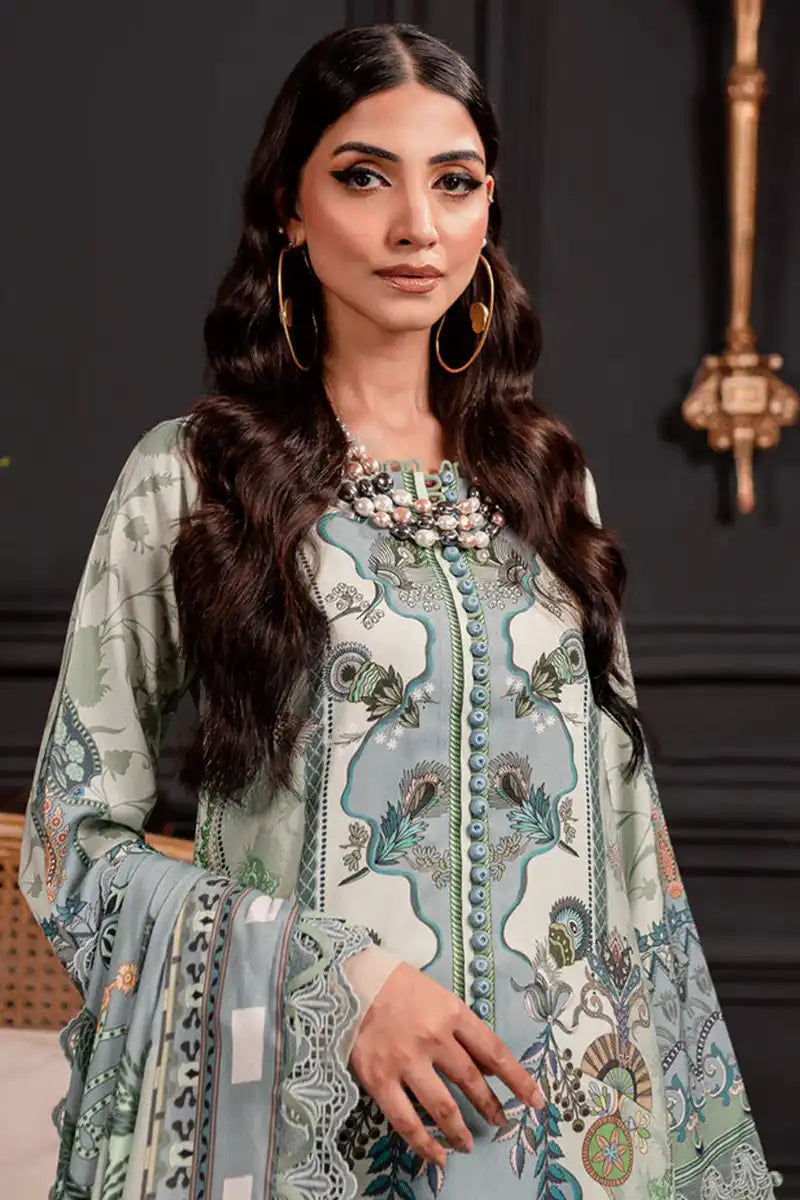 Jade Urbane Vol: 04 Classic Lawn Collection 3-Piece Unstitched Suit (Pistachio Green)