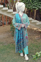 Aryana By KBC Fashion - 3PC Unstitched Printed Lawn Suit (Mint)