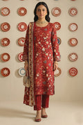 Nishat - Unstitched 3pc Printed Lawn (Red)