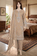Arooj by Breeza Fashion - 3PC Unstitched Embroidered Lawn Suit (Warm Sand)