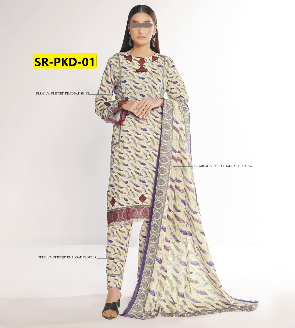 SARINA 3PC KHADDAR WINTER COLLECTION