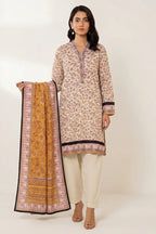 Khaadi Unstitched 3-Piece Lawn Collection (Warm Ivory)