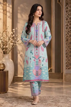 Women's Premium Stitched 2-Piece Suit (Aqua Blue)