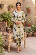 Sana Safinaz Printed Lawn Unstitched 2-Piece Suit (Off-White)