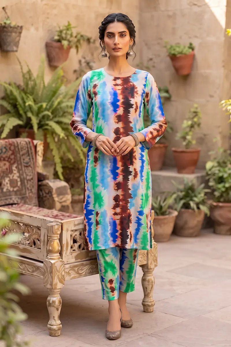 Sana Safinaz Printed Lawn Unstitched 2-Piece Suit (Sky)