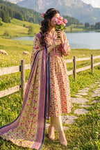 Almeerah - Nelofir Bloom 3PC Unstitched Printed Lawn Suit (Desert Harmony)
