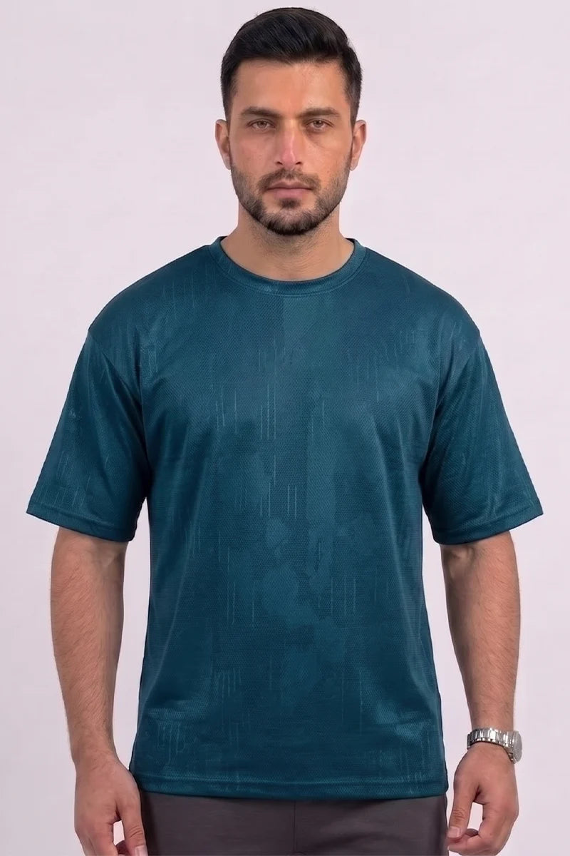 Men Drop Shoulder T-Shirt by KBC Fashion (Blue)