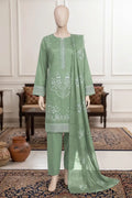 Samra by Breeza Fashion - 3PC Unstitched Embroidered Lawn Suit (Pistachio Green)