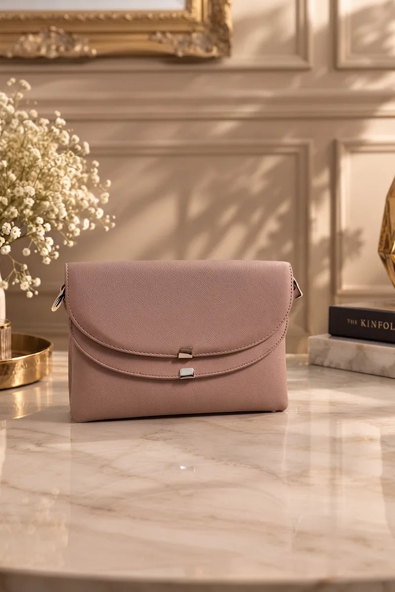Premium Ruby leather handbag for Women (Dusty Rose)