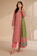 Khaadi (Vol.4) – 3 Piece Unstitched Printed Lawn Suit (Mauve Pink & Olive)