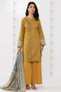 Khaadi Unstitched 3-Piece Lawn Collection (Honey Gold)