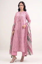 Sapphire Vol.6 - 3PC Unstitched Printed Lawn Suit (Dusty Rose)