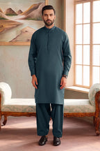 Men’s Wash & Wear Unstitched Fabric By KBC Fashion (Blue)
