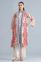 Sapphire Vol.6 - 3PC Unstitched Printed Lawn Suit (Soft Cream)
