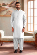 Men’s Wash & Wear Unstitched Fabric By KBC Fashion (White)