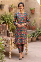 Sana Safinaz Printed Lawn Unstitched 2-Piece Suit (Forest Green)