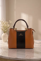 Imported Women's Structured Handbag (Warm Tan)